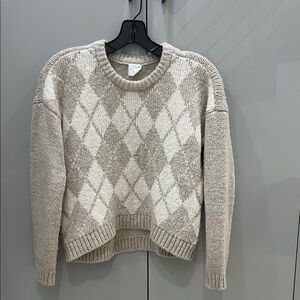 Abercrombie Kids Beige Argyle Sweater